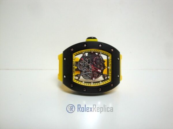 richard mille replica RM61-01 baby blake skeletron yellow limited edition strip rubber-b