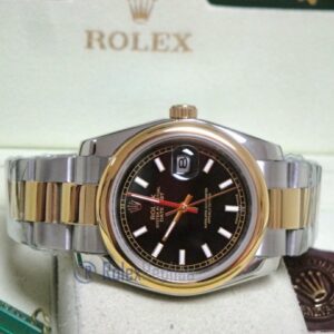 rolex replica datejust acciaio oro oyster black dial barrette orologio imitazione