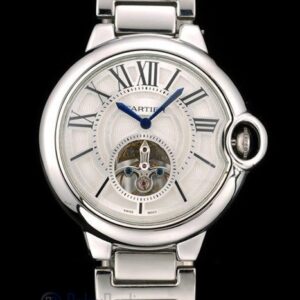Cartier replica ballon bleu acciaio tourbillon white dial orologio imitazione perfetta