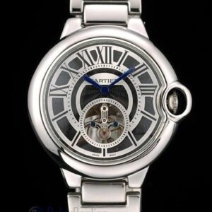Cartier replica ballon bleu acciaio tourbillon black dial orologio imitazione perfetta