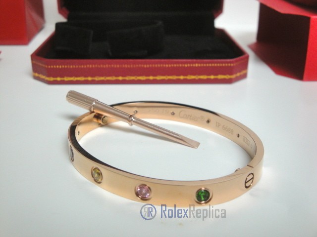 Cartier replica gioiello bracciale love rose gold 10diamandi