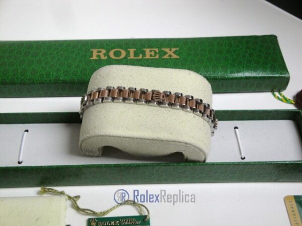 Rolex replica gioielli bracciale jubilèè strip oro rosa acciaio bi-colour