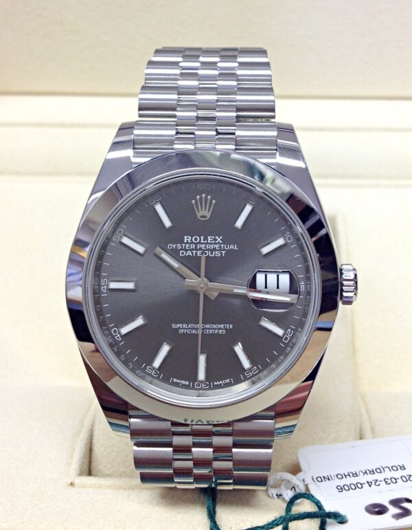 Rolex replica Datejust 41 126300 Rhodium Dial orologio replica copia